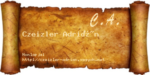 Czeizler Adrián névjegykártya